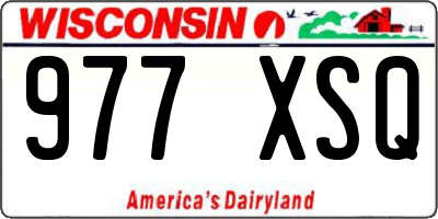 WI license plate 977XSQ
