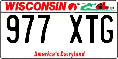 WI license plate 977XTG