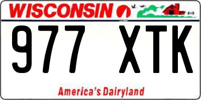 WI license plate 977XTK