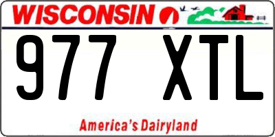 WI license plate 977XTL