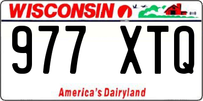 WI license plate 977XTQ
