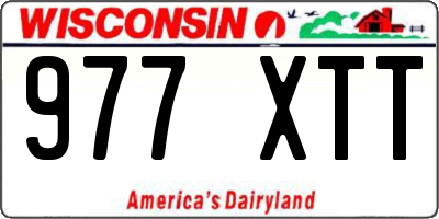 WI license plate 977XTT