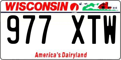 WI license plate 977XTW