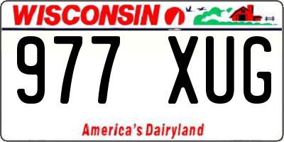 WI license plate 977XUG
