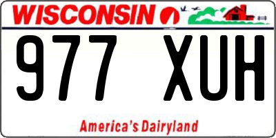 WI license plate 977XUH