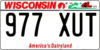 WI license plate 977XUT