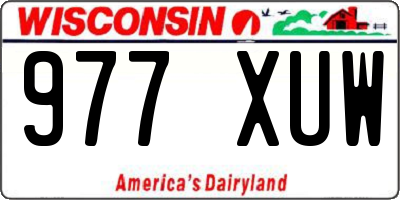 WI license plate 977XUW