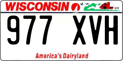 WI license plate 977XVH