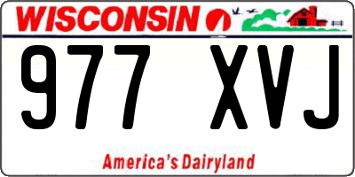 WI license plate 977XVJ