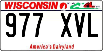 WI license plate 977XVL