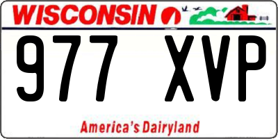 WI license plate 977XVP
