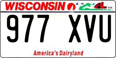 WI license plate 977XVU