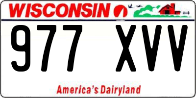 WI license plate 977XVV