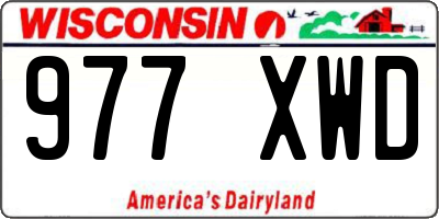 WI license plate 977XWD