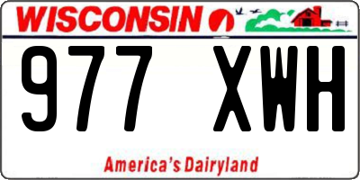 WI license plate 977XWH