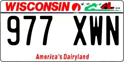 WI license plate 977XWN