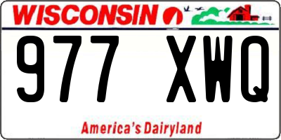 WI license plate 977XWQ