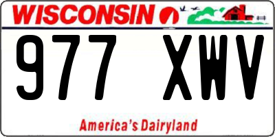 WI license plate 977XWV