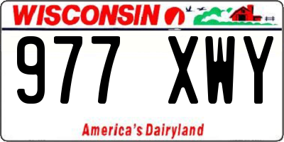 WI license plate 977XWY