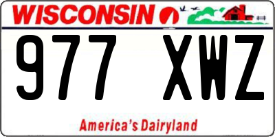 WI license plate 977XWZ