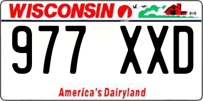 WI license plate 977XXD