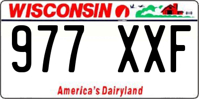 WI license plate 977XXF
