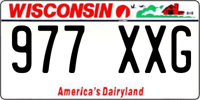 WI license plate 977XXG