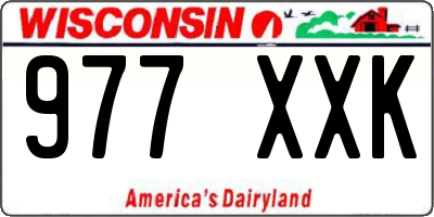 WI license plate 977XXK