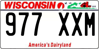 WI license plate 977XXM