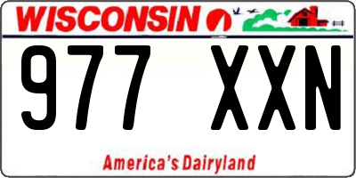 WI license plate 977XXN
