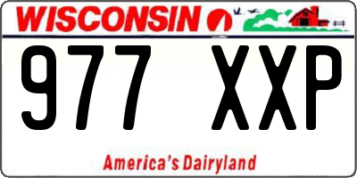 WI license plate 977XXP
