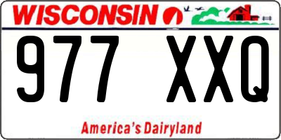 WI license plate 977XXQ