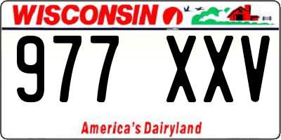 WI license plate 977XXV