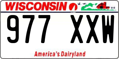 WI license plate 977XXW