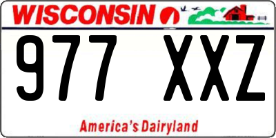 WI license plate 977XXZ