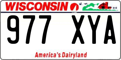 WI license plate 977XYA