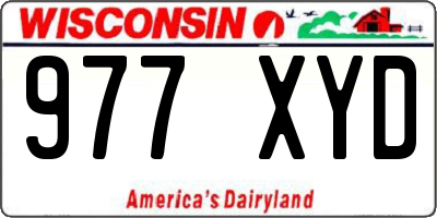 WI license plate 977XYD