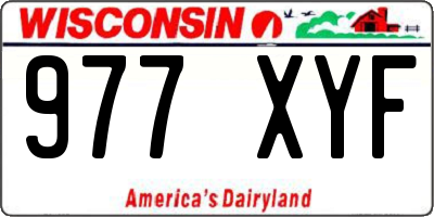 WI license plate 977XYF