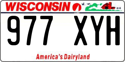 WI license plate 977XYH