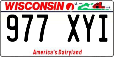 WI license plate 977XYI