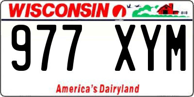 WI license plate 977XYM