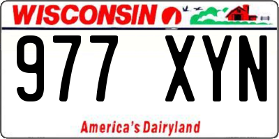 WI license plate 977XYN