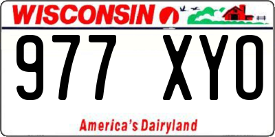 WI license plate 977XYO