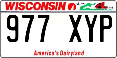 WI license plate 977XYP