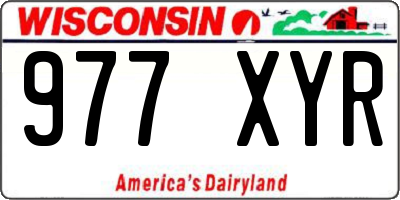 WI license plate 977XYR