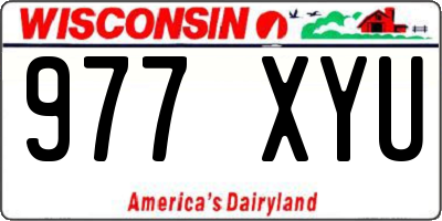 WI license plate 977XYU