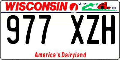 WI license plate 977XZH