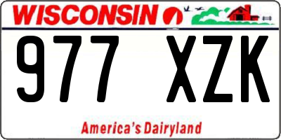 WI license plate 977XZK