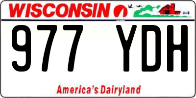 WI license plate 977YDH