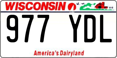 WI license plate 977YDL